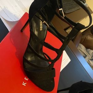 Express Black Heels